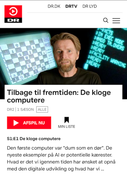 Tilbage til fremtiden: De kloge computere De kloge computere - serie på DR