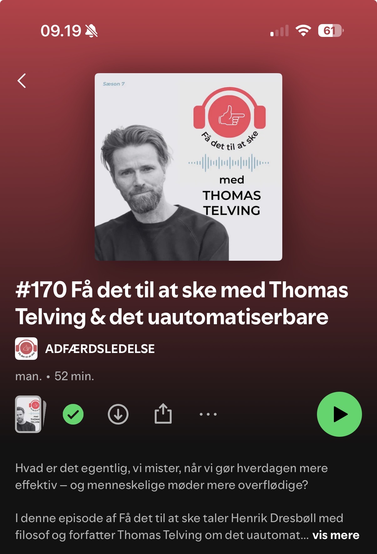 Få det til at ske Et klart sprog for, hvad Thomas mener med det uautomatiserbare: menneskelig bevidsthed, tid og opmærksomhed – ressourcer, der er begrænsede, betydningsfulde og derfor ikke kan erstattes af en chatbot.